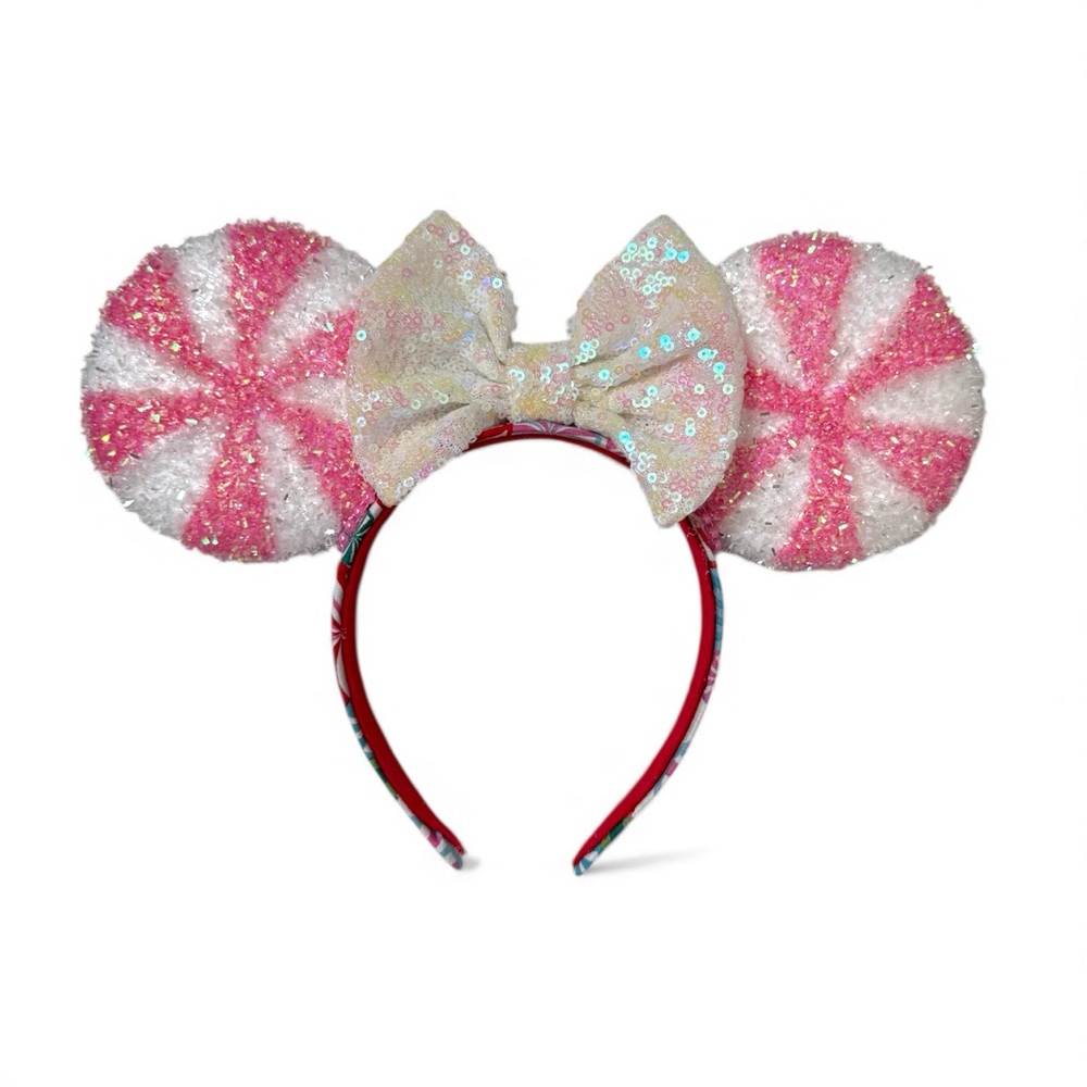 Pink Peppermint Minnie Mouse Ears